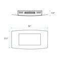 thumbnail image 2 of Cambridge 35-in. White Indoor Wall Mount Electric Fireplace with Log Display, 2 of 15