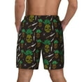 thumbnail image 3 of Kdxio Pineapples Print Men'S Swim Trunks With Compression Liner 7 Inch Inseam Quick Dry Swim Shorts, 3 of 7