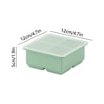 thumbnail image 3 of Rewenti Ice Making Box Homemade Ice Making Box Household Covered Ice Tray, 3 of 6