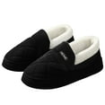 thumbnail image 6 of Leozcaa Women's Fuzzy Memory Foam Slippers Closed Back Knit Bedroom Slippers Slip-On Warm House Shoes, 6 of 9