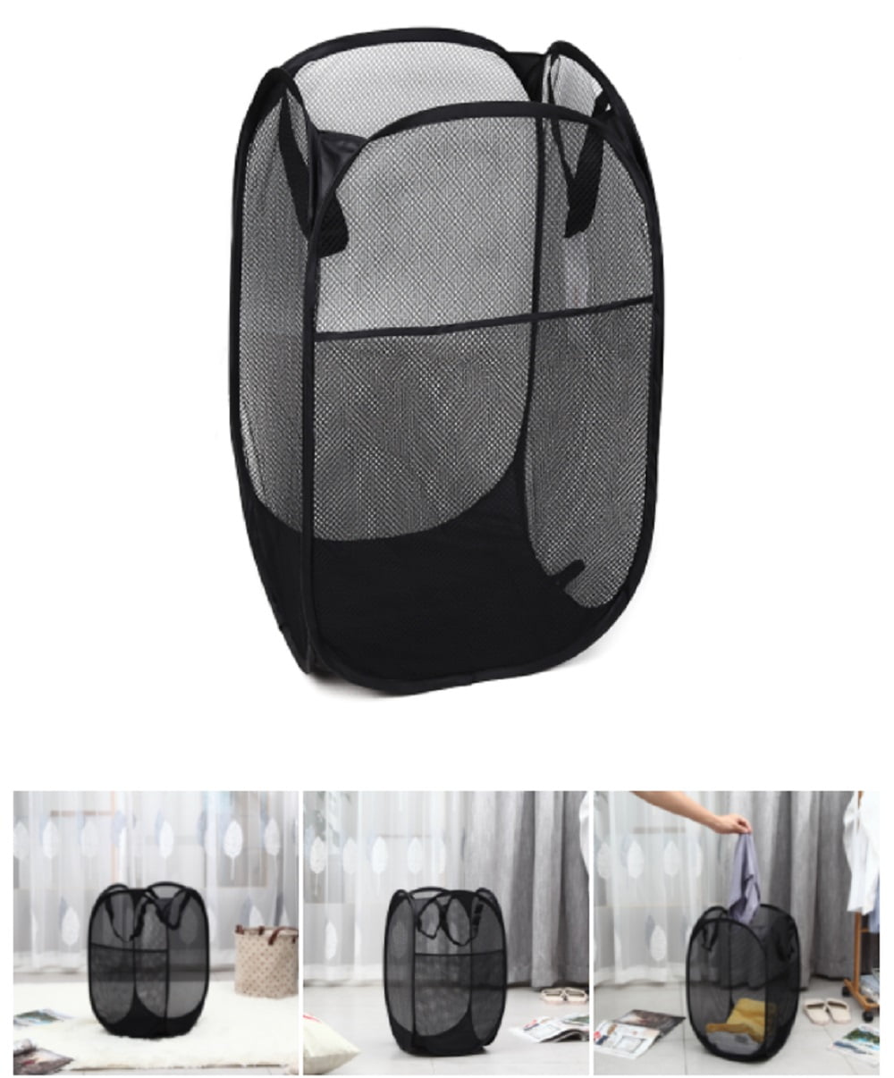 Details about   Large Storage Foldable Laundry Hamper Clothes Basket Laundry Washing Bag Nylon 