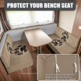 thumbnail image 6 of SCRAWLGOD 6 Pcs RV Dinette Cushion Covers Elastic Camper Couch Cushion Slipcovers Replacement Futon Furniture Protector for Sofa Bed, Western Aztec Bear Paw, 6 of 8