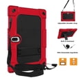 thumbnail image 3 of SOATUTO Heavy Duty Case With Screen Protector For MAGCH M210 M101 L21 Tablet Hard Back Case with Stand Shoulder Strap For MEIZE ZONKO K116 K118 / Kaktin / TPSPAD 10 inch Tablet - Red+Black/2 Pcs, 3 of 6