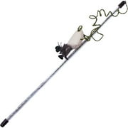 Play N Squeak Teaser Wand Flock-n-Stick Cat Toy