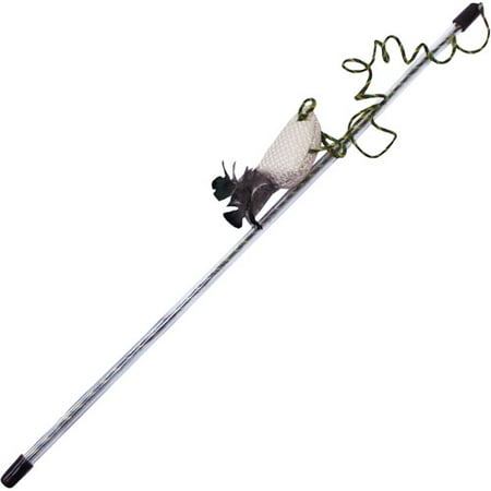 Play N Squeak Teaser Wand Flock-n-Stick Cat Toy