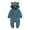 Navy, variant on Children's One-piece Jumpsuit - Toddler Boys Girls Long Sleeve Solid Fall Winter Rompers Kids Jumpsuits Winter Clothing for Kids