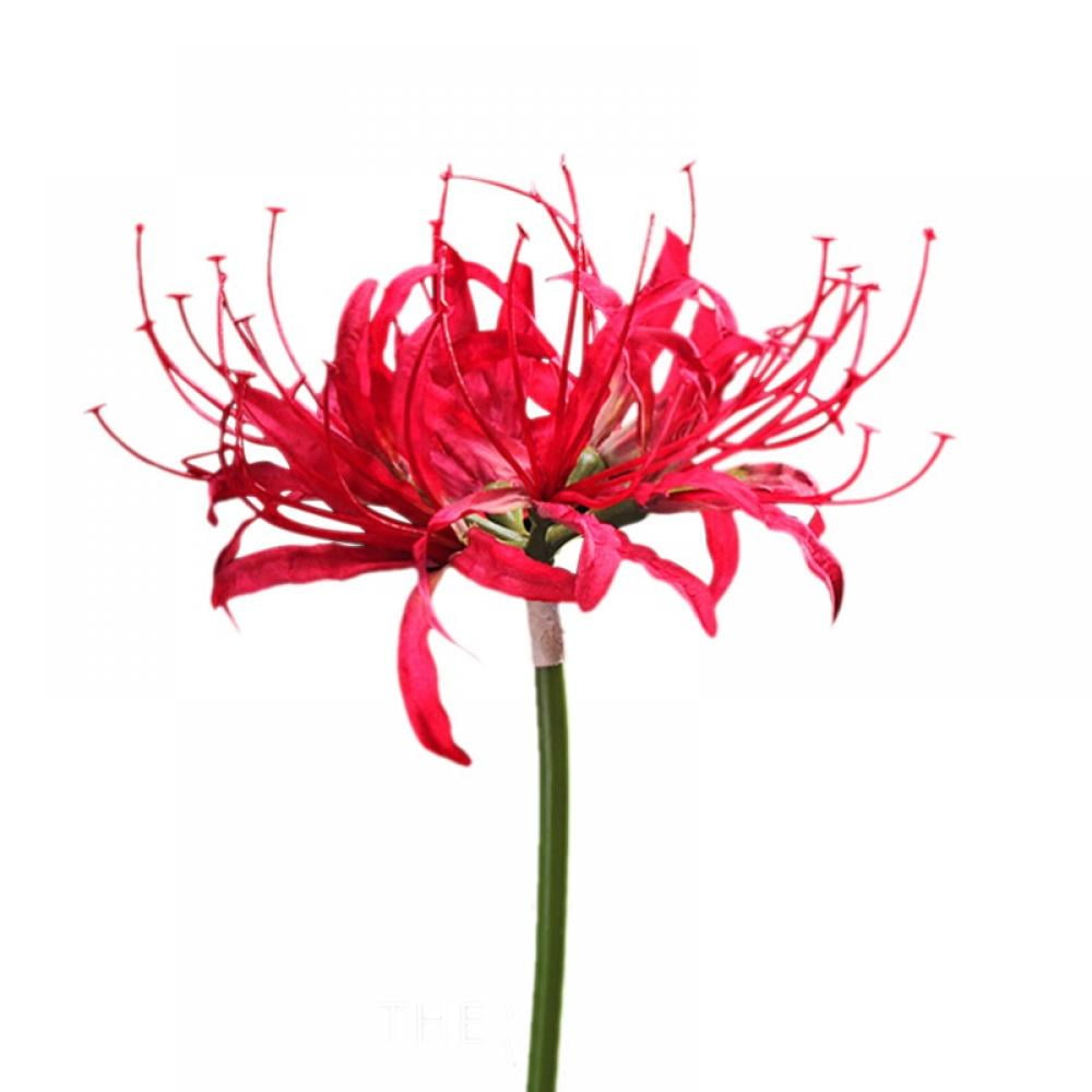 Artificial Flowers Red Spider Lilies Silk Flowers,Outdoor Fake Plants