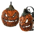 thumbnail image 4 of Porch Light Covers Scary Pumpkin Face Design, 9X11 Inch Outdoor Indoor Light Fixture Cover, High Quality Polyurethane Decorations For Porch Garage, 4 of 7