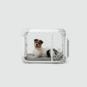 DIGGS Evolv Dog Crate, Safe, Durable Kennel with Removable Ceiling Panel and Modular, Ash, 23.3