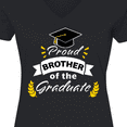 thumbnail image 4 of Inktastic Family Graduation-Proud Brother of the Graduate Women's V-Neck T-Shirt, 4 of 5