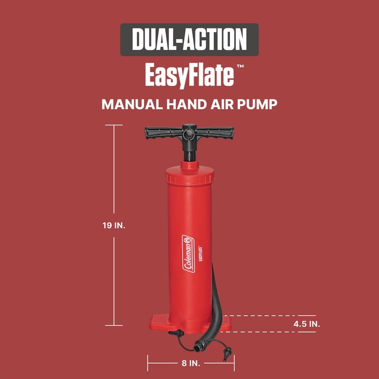 Coleman EasyFlate Dual-Action Manual Air Pump, Portable Hand Pump
