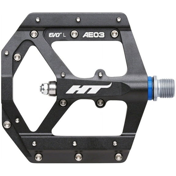 HT Components AE03(EVO ) Pedals - Platform, Aluminum, 9/16", Black
