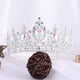 thumbnail image 4 of Nvzi Tiara de boda para novia, diadema de princesa, corona de novia, joyería para el cabello con diamantes de imitación de cristal,graduación, boda, fiesta de disfraces (E), 4 of 4