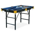 thumbnail image 1 of RACK Leo 4 Foot Folding Classic Billiard Pool Table Multi Player Game Set, Green, 1 of 5