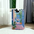 thumbnail image 6 of Yayeee Freestanding Laundry Hamper with Handle Collapsible Large Storage Basket for Clothes, Purple Window, 6 of 7