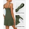 thumbnail image 5 of Wiyuqeen Athletic Dresses for Women with Built in Shorts Solid Backless Golf Tennis Dresses Scoop Neck Sleeveless Side Slit Rompers Mini Dresses, 5 of 9