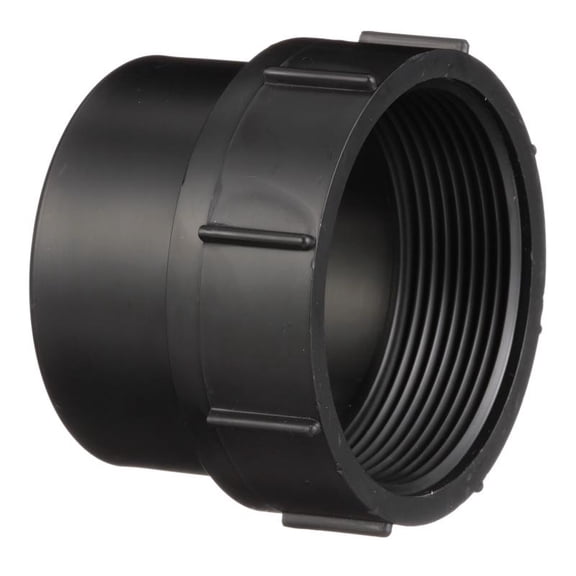 Charlotte Pipe 4 in. Spigot x 4 in. Dia. FPT ABS Cleanout
