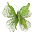 thumbnail image 1 of Adorno colgante de pared con forma de mariposa artificial, fondo brillante decorativo. Verde, 1 of 9