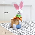 thumbnail image 5 of SPRING PARK Cute Bunny Easter Basket Eggs Candy Gift Box Storage Decor Rabbit Party Bag, 5 of 7
