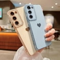 thumbnail image 4 of Compatible with Samsung Galaxy S23+ Plus 5g 6.6” Phone Case Luxury Electroplate Cute Elegant Side Love Heart Pattren Cover with Camera Protection Soft Silicone Shockproof Bumper (Blue), 4 of 9
