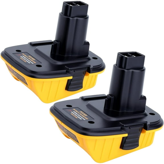2 Pack DCA1820 Adapter Compatible with 18v to 20v Adapter, Compatible with 20V Max Battery DCB203 to 18V XRP NiCad NiMh Battery DC9096
