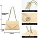 thumbnail image 5 of Bolsos cruzados para mujer, ligeros, con correa de cadena ajustable y acolchados, de diseñador, para el hombro, color albaricoque, 5 of 5