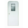 thumbnail image 1 of Lippert Components Entry Door V000381469 Radius Door; 26 Inch Width x 70 Inch Height; Right Side Hinges; Keyed Entry; Polar White Embossed Finish; With White Handle and Hardware, 1 of 4