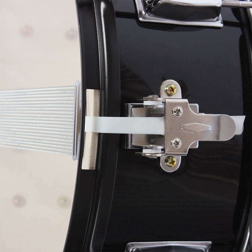 Professional Marching Snare Drum & Drum Stick & Strap & Wrench Kit Black, 14" x 5.5"