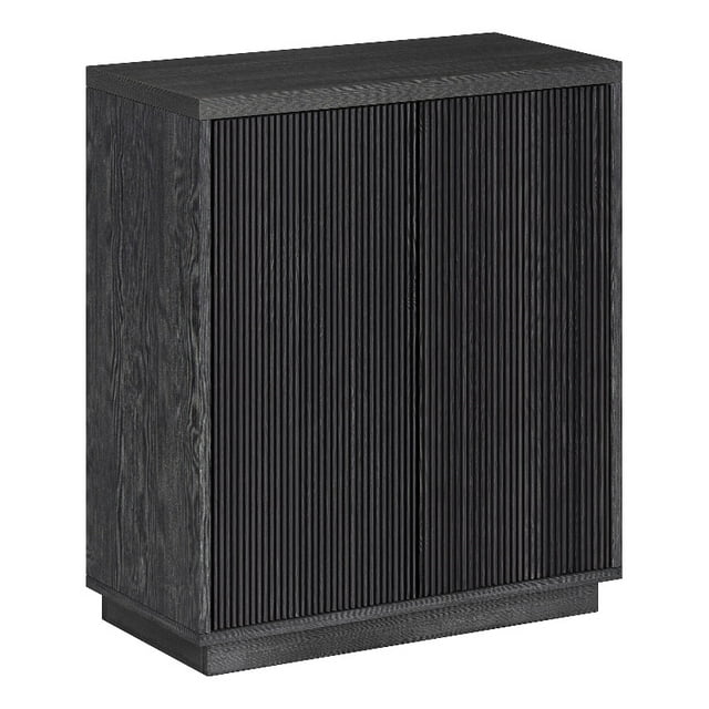 Henn&Hart 27.75" Modern MDF Engineered Wood Accent Cabinet in Gray