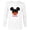 White, variant on Disney Mickey Mouse Icon Shorts Papá Birthday Día del Padre - Long Sleeve T-Shirt for Men - Customized-White
