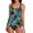 Green, variant on Vedolay Womens Swimsuits Plus Size Bathing Suits for Women Color Block Striped Tankini Swimsuits with Boyshorts,Black S