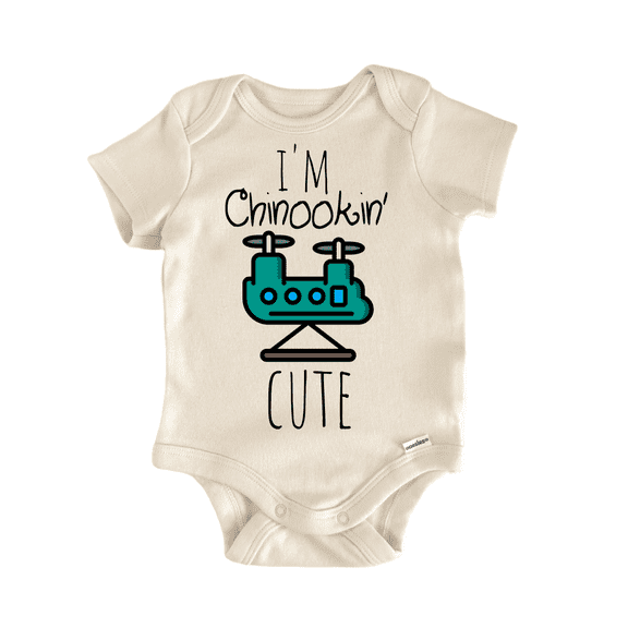 Chinook Helicopter Newborn Baby Bodysuit