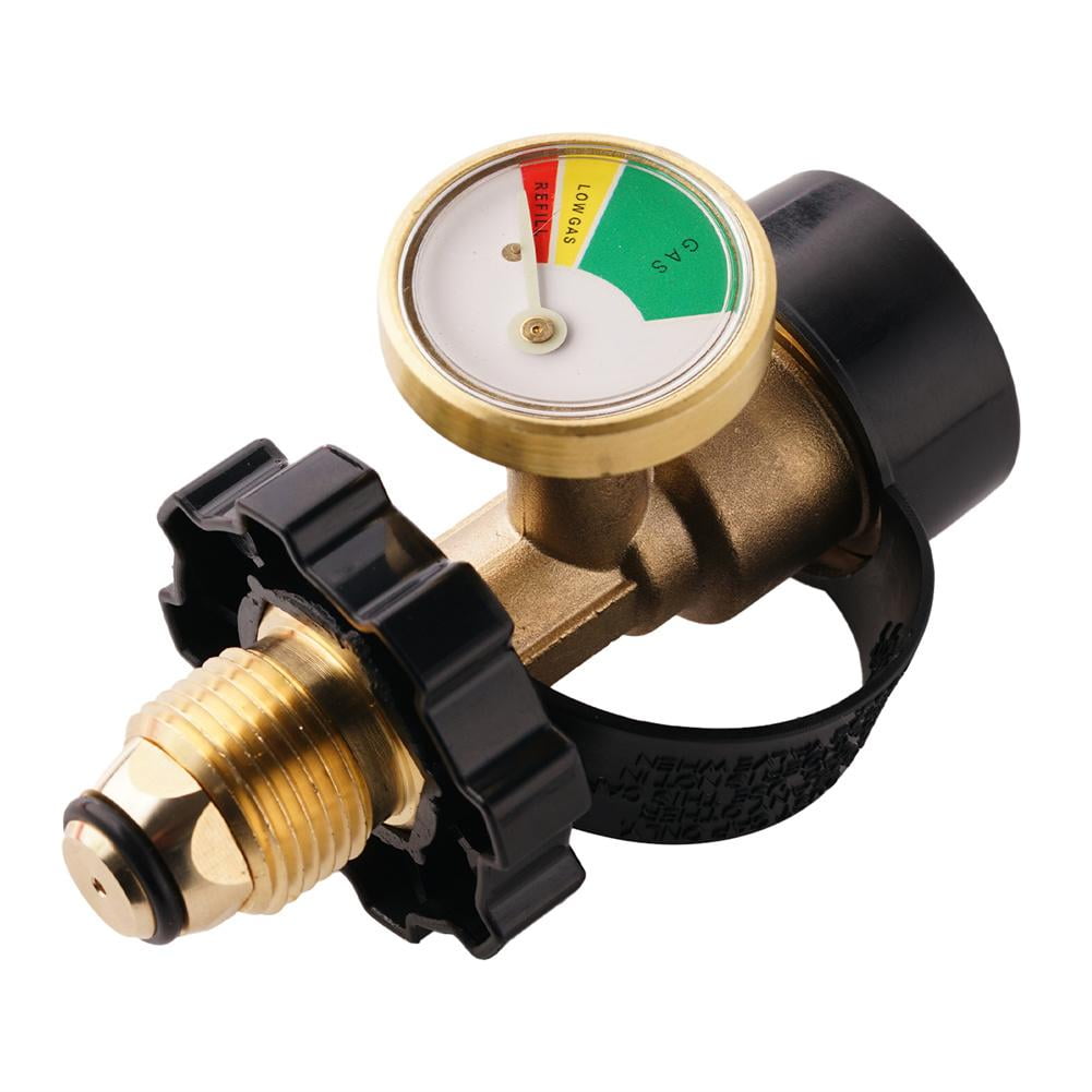 POL Propane Gas Gauge Meter Tank Builtin Leak Universal for QCC1 E5M1