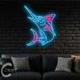 thumbnail image 4 of C-CRAFT Marlin Fish Neon Sign LED Light 27 inch for Fish Seafood Shop Restaurant Wall Art Decor, 4 of 5