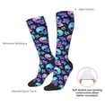 thumbnail image 5 of Bingfone Compression Socks for Women and Men Long Socks for Running Athletic Cycling Nurse-Skull flower tie dye, 5 of 8