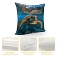 thumbnail image 4 of GOSMITH  Throw Pillow Case Sea Turtles Square Cushion Cover Standard Pillowcase for Men Women Kids Home Decorative Sofa Armchair Bedroom Livingroom, 4 of 5