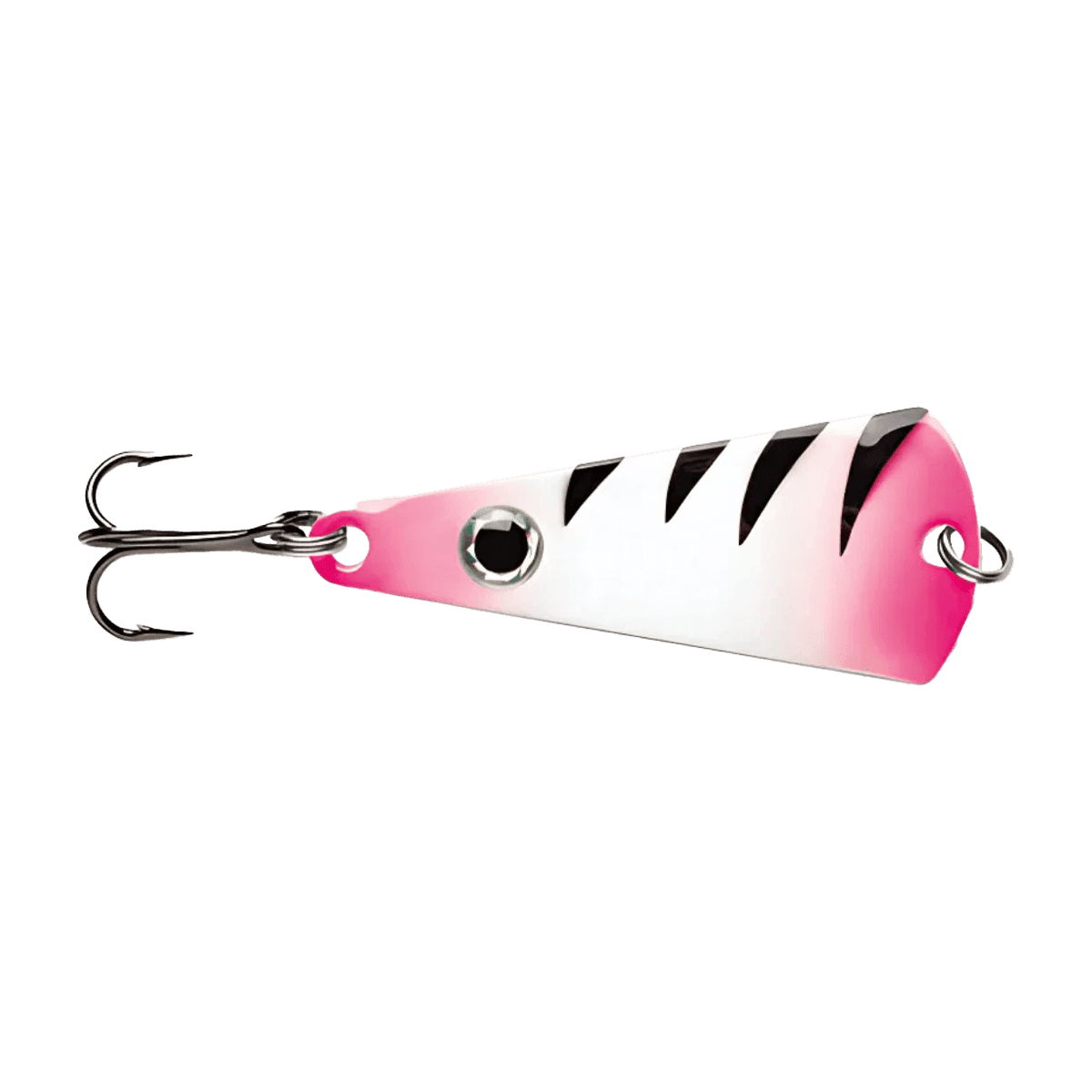 VMC Tingler Spoon 1/16 oz Glow Black Wonderbread Fishing Lure