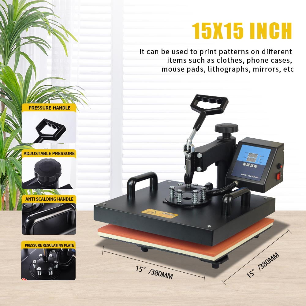 Cheap 38*38CM 5 in 1 Combo Heat Press Printer Sublimation Machine Heat Press Machine for T-shirts Plates/Cap/Mug/Phone Covers et