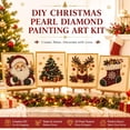 thumbnail image 5 of DIY Christmas Pearl Diamond Painting Art Kit with Frame, Christmas Pearl Beads Art Craft for Adults, Christmas Diamond Art Kits for Beginner, 5 of 9