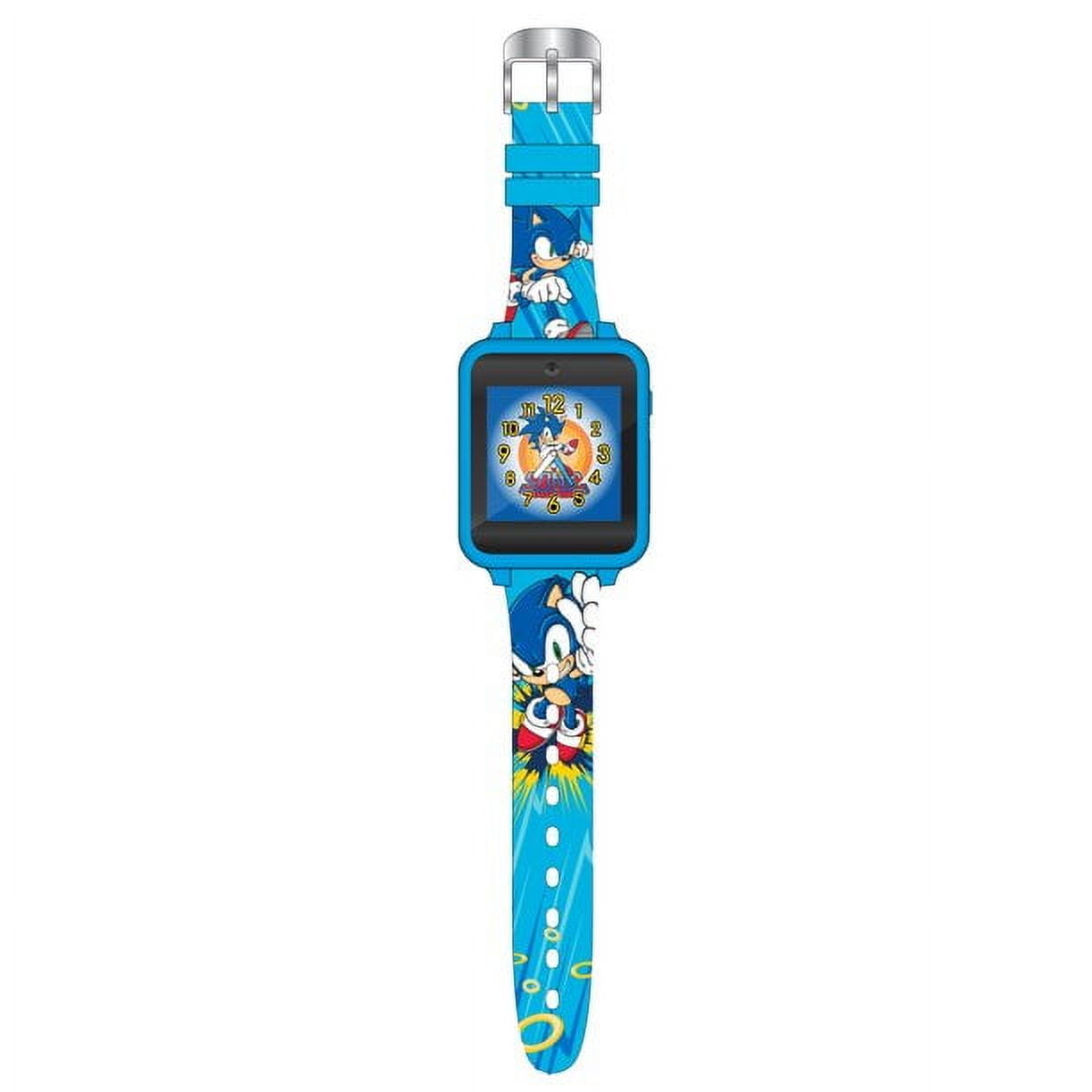 Sega Sonic The Hedgehog iTime Unisex Child Smart Watch with Silicone Strap and Blue Case 42mm Walmart