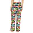 thumbnail image 2 of Bingfone Pajamas for Women,Lantern Koi Fish Pajama Pants with Pockets-Small, 2 of 7