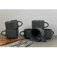thumbnail image 3 of Wazee Matte 4.75" and 22 oz Oversized Mug, Set of 6, Charcoal Gray, 3 of 5