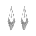 thumbnail image 2 of Xihbxyly Pendientes Finos con Borlas y Brillantes de Diamantes de Imitación para Mujer, 2 of 2