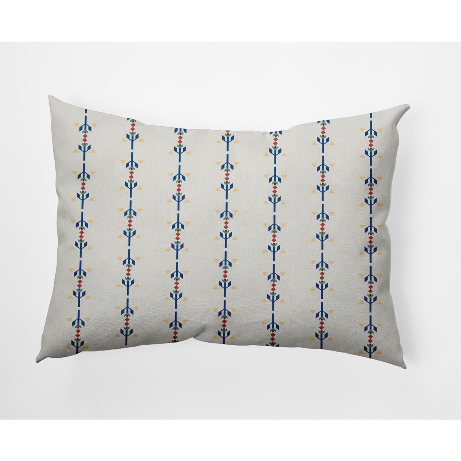 14" x 20" Simply Daisy Jodhpur Stripe Indoor/Outdoor Lumbar Throw Pillow