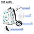 thumbnail image 5 of Daiia Turtles And Seahorses Vintage Canvas Backpack for Men and Women ,Hiking Backpack,Travel Laptop Bag for School,Large Capacity Backpack, 5 of 8