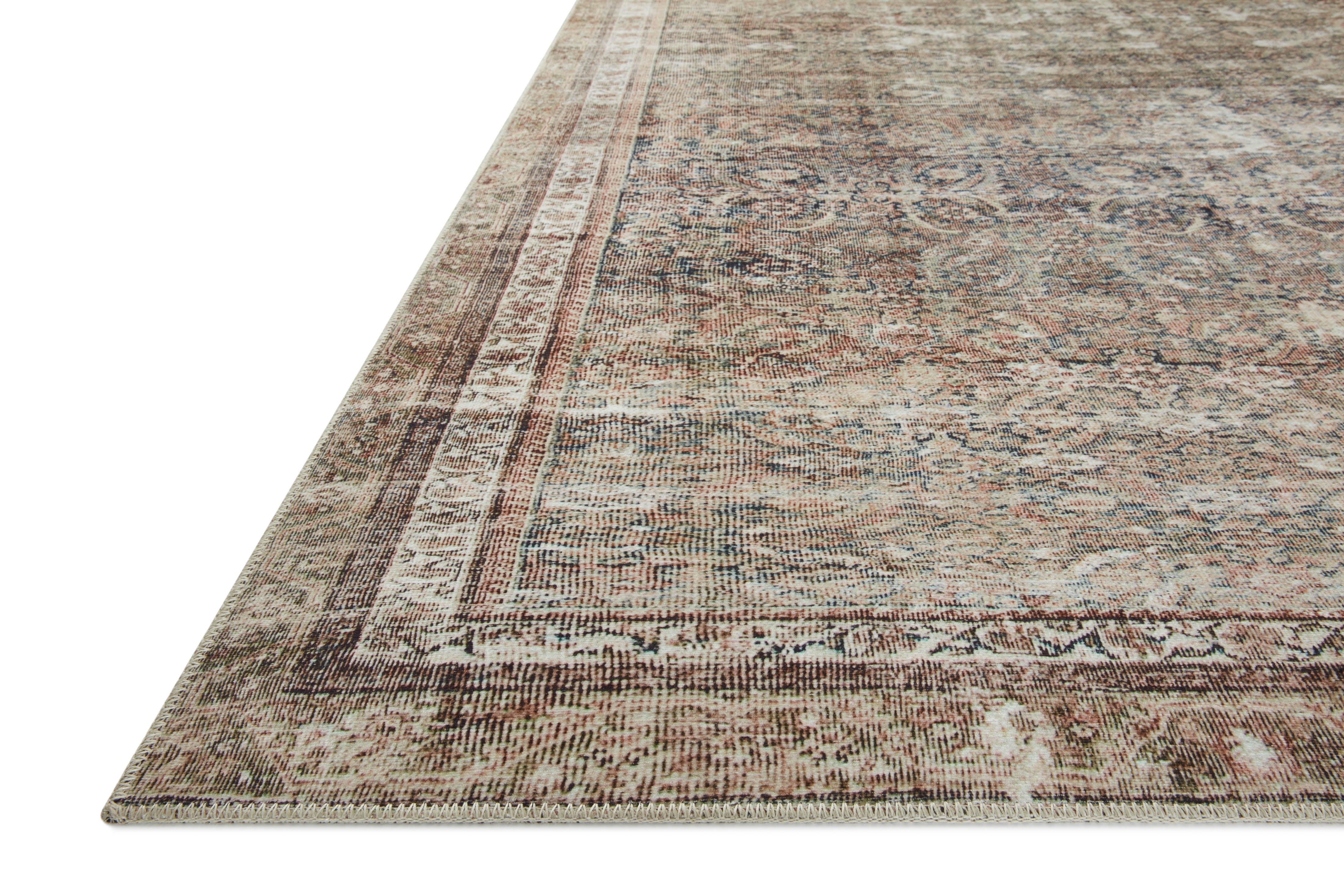 Chris Loves Julia x Loloi Jules Ink / Terracotta 2'-3" x 3'-9" Accent Rug