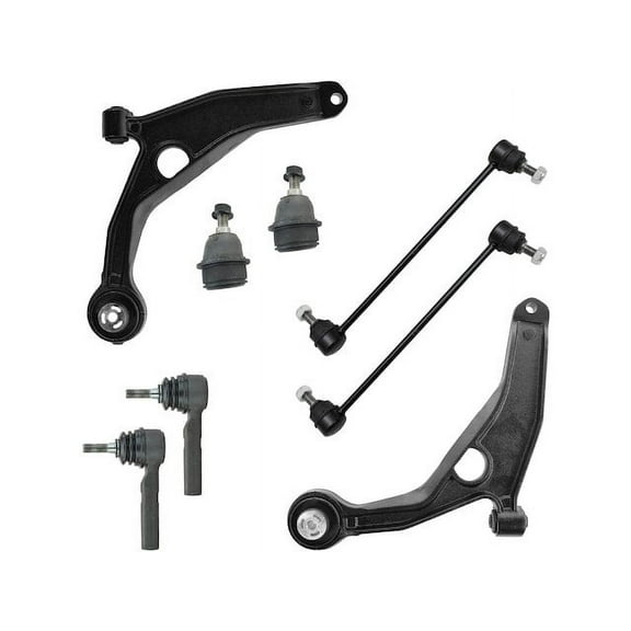 Front Control Arm Ball Joint Tie Rod and Sway Bar Link Kit 8 Piece - Compatible with 2011 - 2014 Chrysler 200 2012 2013