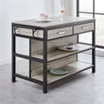 thumbnail image 2 of Steve Silver Carson Weathered Driftwood Counter Height Dining Table, 2 of 6