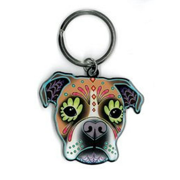 Cali's, Pretty In Ink Boxer, Officially Licensed Artwork - Metal Keychain