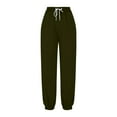 thumbnail image 6 of JIUKE Sweatpants for Women High Wasited Joggers with Pockets Drawstring Athletic Baggy Lounge Trousers, 6 of 6